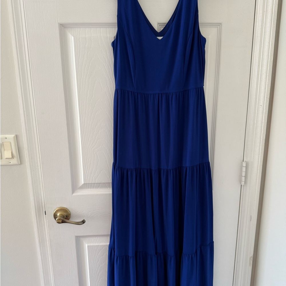 Emma & Michele Royal Blue Maxi Dress